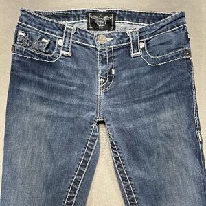 Big Star Jeans Womens 28R Miki Low Straight American Western Cowgirl Rodeo Denim